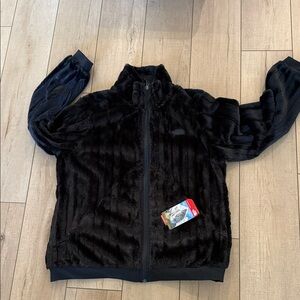 The North Face Black Plush Fleece Women’s Jacket New With Tags